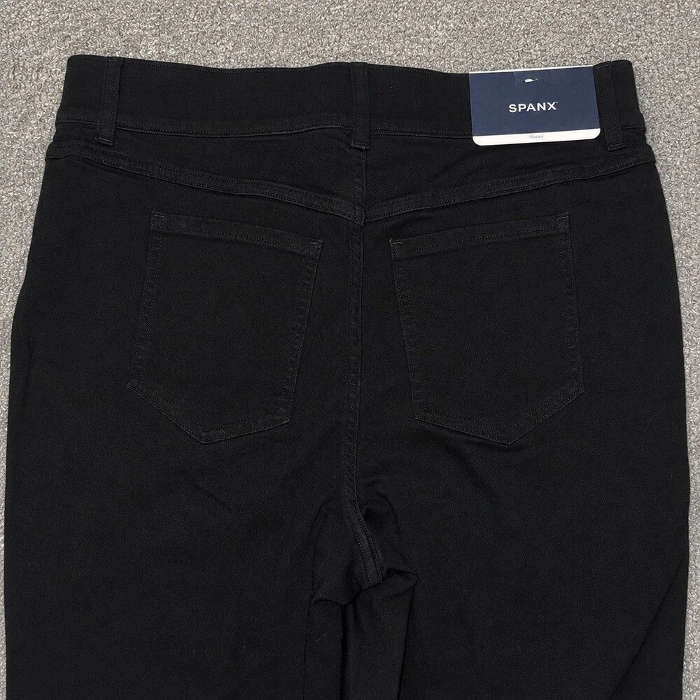 SPANX Ankle Skinny Jeans Womens XL Black Pull On High Rise Stretch Denim NWT - Picture 6 of 9